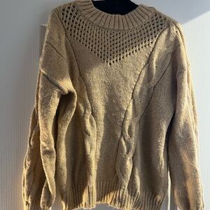 LC Lauren Conrad Knit Gold Sweater